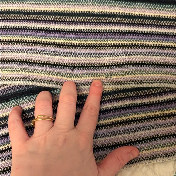 Missoni blue tone Striped Knit Scarf - Picture 4 of 5